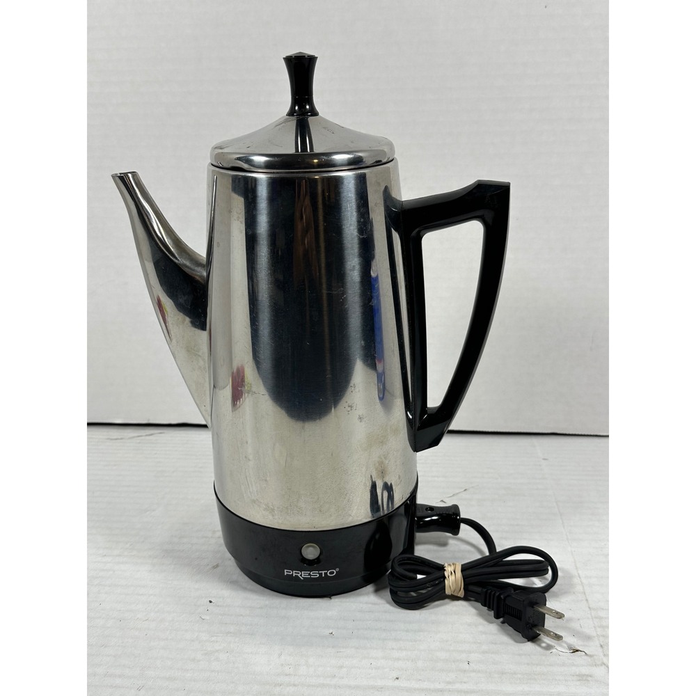 Presto Stainless Steel Electric Coffee Percolator 0281105 Series 35201X2 800W
